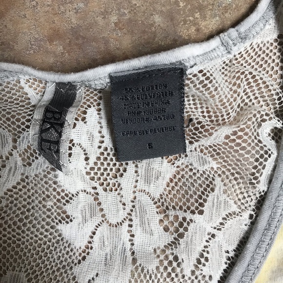 BKE burned out lace back tee - Picture 2 of 6